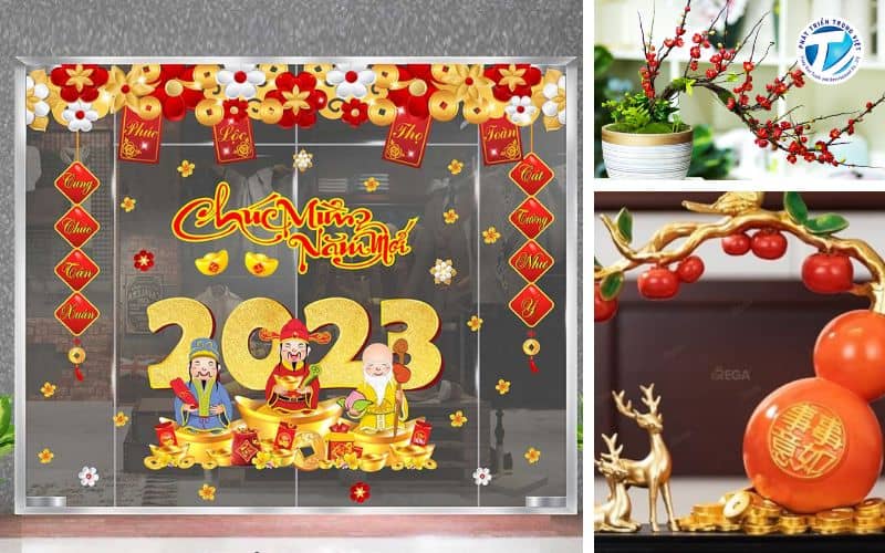 Hình ảnh các ý tưởng các kiểu trang trí phòng Tết ngày tết 2